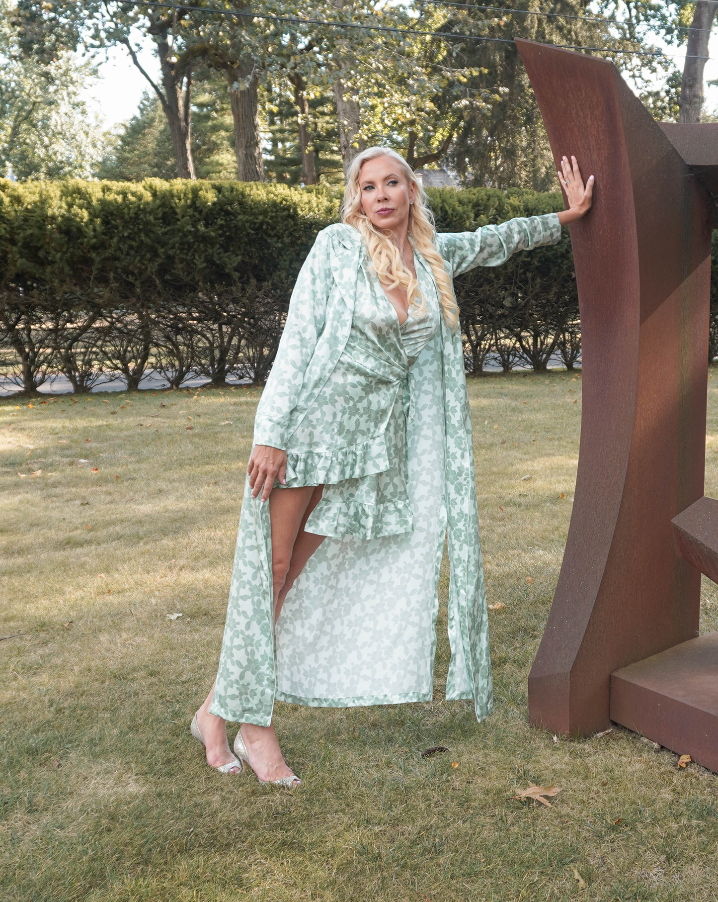 GREEN WHISPER DRESS